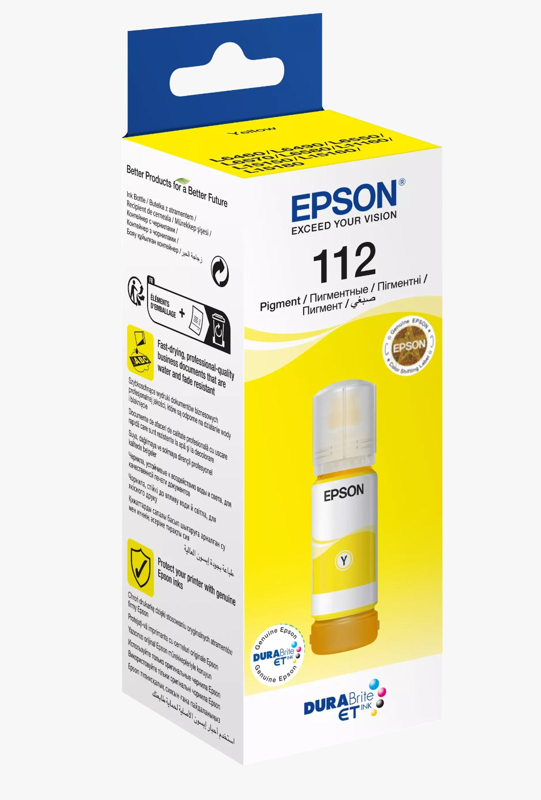 EPSON 112 YELLOW INK BOTTLE